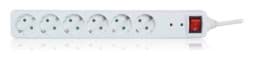 Zeige Details für Überspannungsschutz-Steckdosenleiste 6x Schutzkontakt mit 1,4m Zuleitung und Schalter weiß Bild von Überspannungsschutz-Steckdosenleiste 6x Schutzkontakt mit 1,4m Zuleitung und Schalter weiß