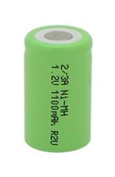 Zeige Details für BP A1100P NiMH R2U 1100mAh 2/3A Flattop ersetzt GP110AFH Bild von BP A1100P NiMH R2U 1100mAh 2/3A Flattop ersetzt GP110AFH