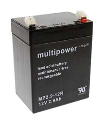 Zeige Details für Multipower MP2.9-12R 12V 2,9Ah 4,8mm Faston Bild von Multipower MP2.9-12R 12V 2,9Ah 4,8mm Faston