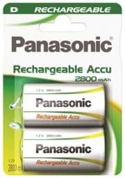 Zeige Details für Panasonic Ready to Use NiMH-Akku Mono 2800mAh HHR-1SRE/2B P-20/2BC2800 2er Blister Bild von Panasonic Ready to Use NiMH-Akku Mono 2800mAh HHR-1SRE/2B P-20/2BC2800 2er Blister