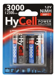 Zeige Details für HyCell NiMH-Akku Typ 3000 Baby 2500mAh 5035302 2er Blister Bild von HyCell NiMH-Akku Typ 3000 Baby 2500mAh 5035302 2er Blister