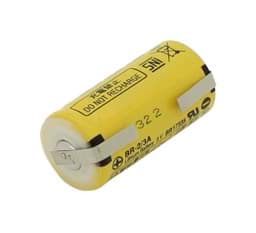 Zeige Details für Panasonic BR-2/3AE 3V mit Lötfahnen U-Form Bild von Panasonic BR-2/3AE 3V mit Lötfahnen U-Form