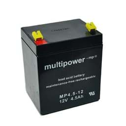 Zeige Details für Multipower MP4.5-12 12V 4,5Ah 4,8mm Faston passend für Philips Monitor C3 Bild von Multipower MP4.5-12 12V 4,5Ah 4,8mm Faston passend für Philips Monitor C3
