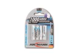 Bild von Ansmann NiMH-Akku Typ 1000 Micro 950mAh 5030882 4er-Blister