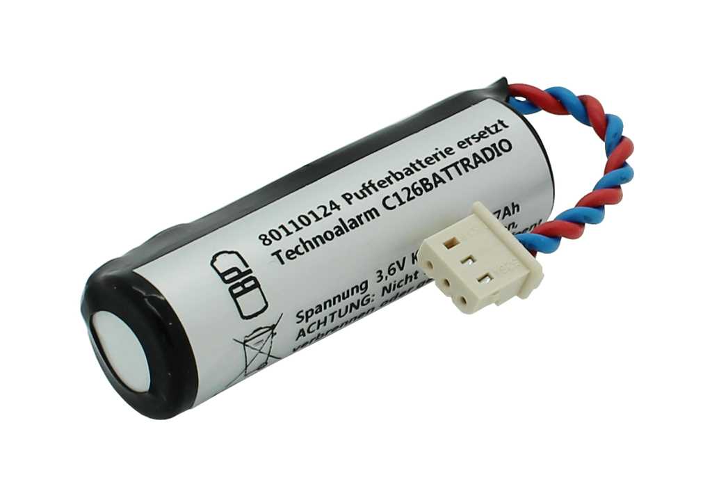 Bild von Pufferbatterie LiSoCl2 3,6V 2,7Ah passend für Technoalarm EV IR