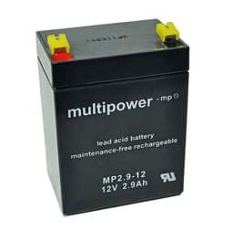 Zeige Details für Multipower MP2.9-12 12V 2,9Ah 4,8mm Faston Bild von Multipower MP2.9-12 12V 2,9Ah 4,8mm Faston