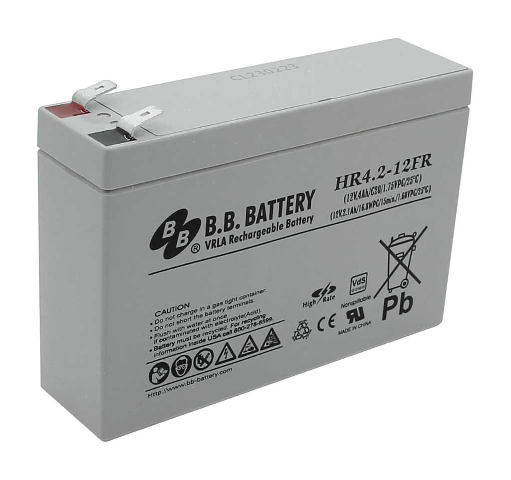 Bild von B.B. Battery HR4.2-12FR 12V 4,2Ah High Rate hochstromfähig ersetzt Panasonic UP-VW1220P1