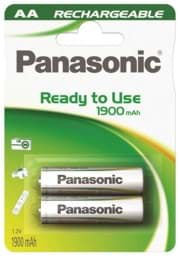 Bild von Panasonic Ready to Use NiMH-Akku Mignon 1900mAh HHR-3MVE/4BC P-6/4BC1900 2er Blister