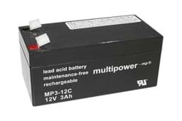 Zeige Details für Multipower MPC3-12 12V 3Ah zyklenfest Bild von Multipower MPC3-12 12V 3Ah zyklenfest