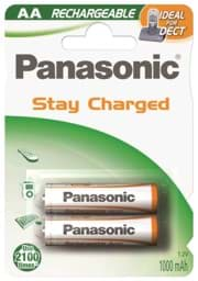 Bild von Panasonic DECT NiMH-Akku Mignon 1000mAh HHR-3LVE/2BC P-6/2BC1000 DECT 2er Blister