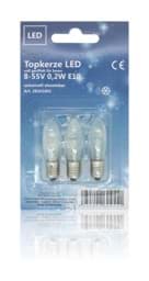 Zeige Details für BP Topkerze LED voll geriffelt für Innen 8-55V 0,2W klar mit zwei LEDs 3er-Blister Bild von BP Topkerze LED voll geriffelt für Innen 8-55V 0,2W klar mit zwei LEDs 3er-Blister