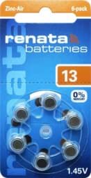 Zeige Details für Renata Hörgerätezellen ZA 13 Dial 6 6er-Dial Bild von Renata Hörgerätezellen ZA 13 Dial 6 6er-Dial