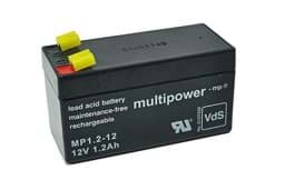 Zeige Details für Multipower MP1.2-12 12V 1,2Ah Bild von Multipower MP1.2-12 12V 1,2Ah