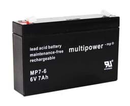 Zeige Details für Multipower MP7-6 6V 7Ah Bild von Multipower MP7-6 6V 7Ah