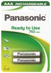 Zeige Details für Panasonic Ready to Use NiMH-Akku Micro 750mAh HHR-4MVE/2BC P-03/2BC750 2er Blister Bild von Panasonic Ready to Use NiMH-Akku Micro 750mAh HHR-4MVE/2BC P-03/2BC750 2er Blister