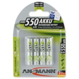 Bild von Ansmann NiMH-Akku Micro 550mAh 5030772 4er-Blister