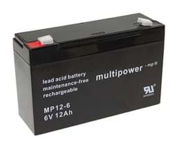 Zeige Details für Multipower MP12-6 6V 12Ah Bild von Multipower MP12-6 6V 12Ah