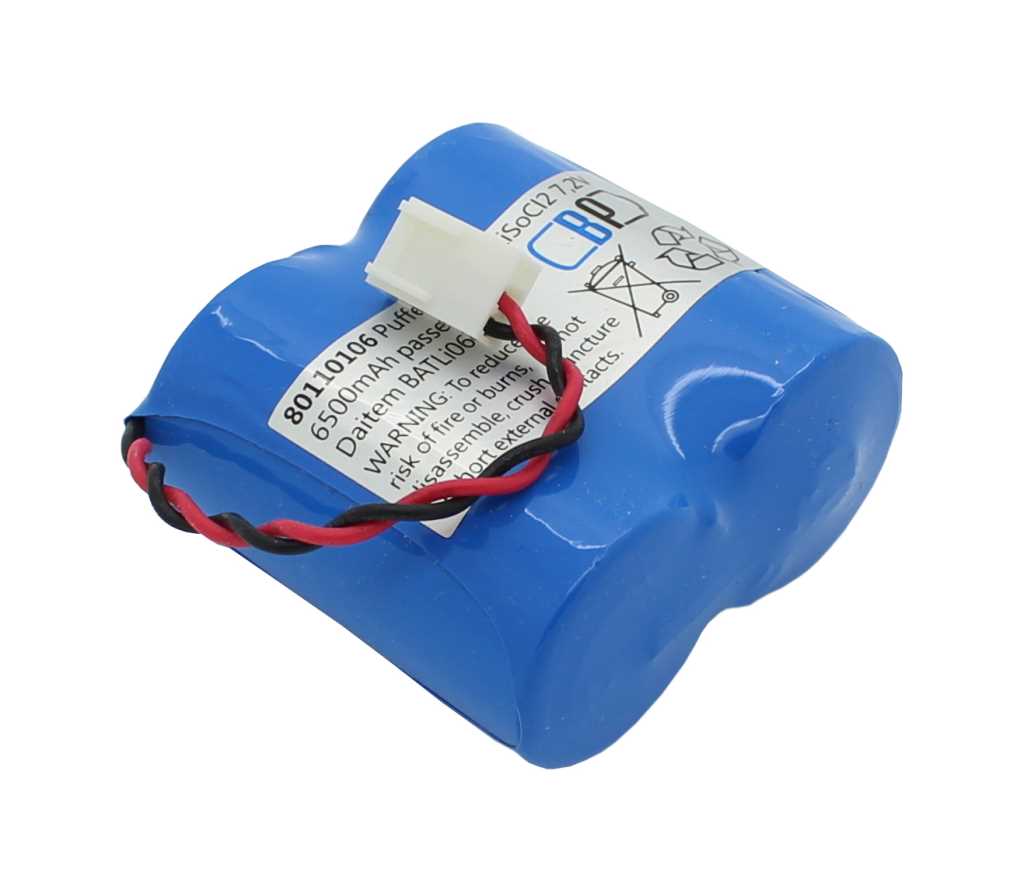 Bild von Pufferbatterie LiSoCl2 7,2V 5000mAh passend für 7,2 V Daitem