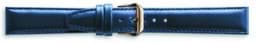 Bild von Condor Lederarmband 077.05 blau 12mm mit silberfarbener Schließe