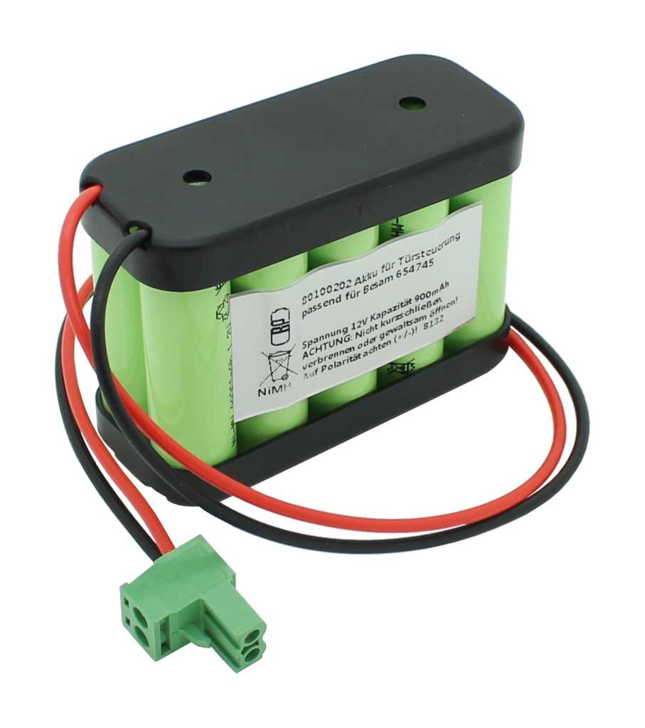 Bild von Akku für Türsteuerung NiMH 12V 900mAh passend für Besam 654745