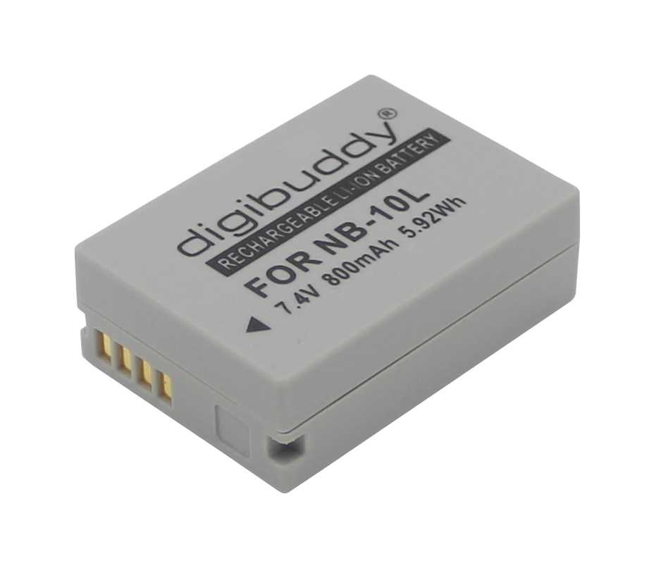 Bild von Digicam-Akku LiIon 7,4V 800mAh ersetzt Canon NB-10L