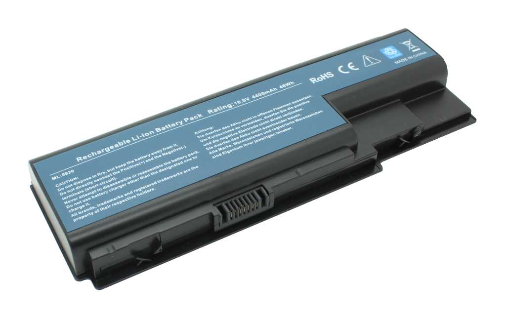 Bild von Laptopakku LiIon 11,1V 5200mAh ersetzt Acer AS07B31 / ASO7B31