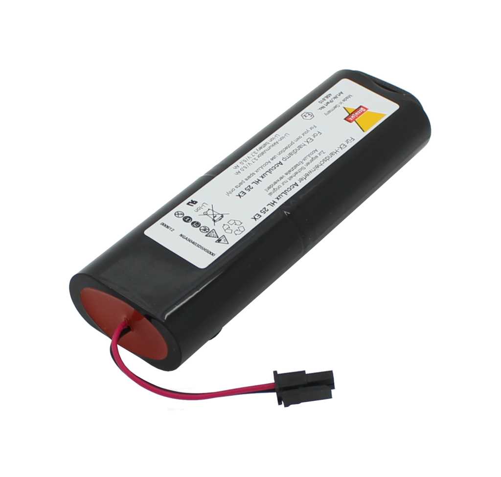 Bild von Originalakku für Handleuchte LiIon 3,7V 5000mAh 18,5 Wh Ex-geschützt passend für Acculux Knicklampe HL25EX ex