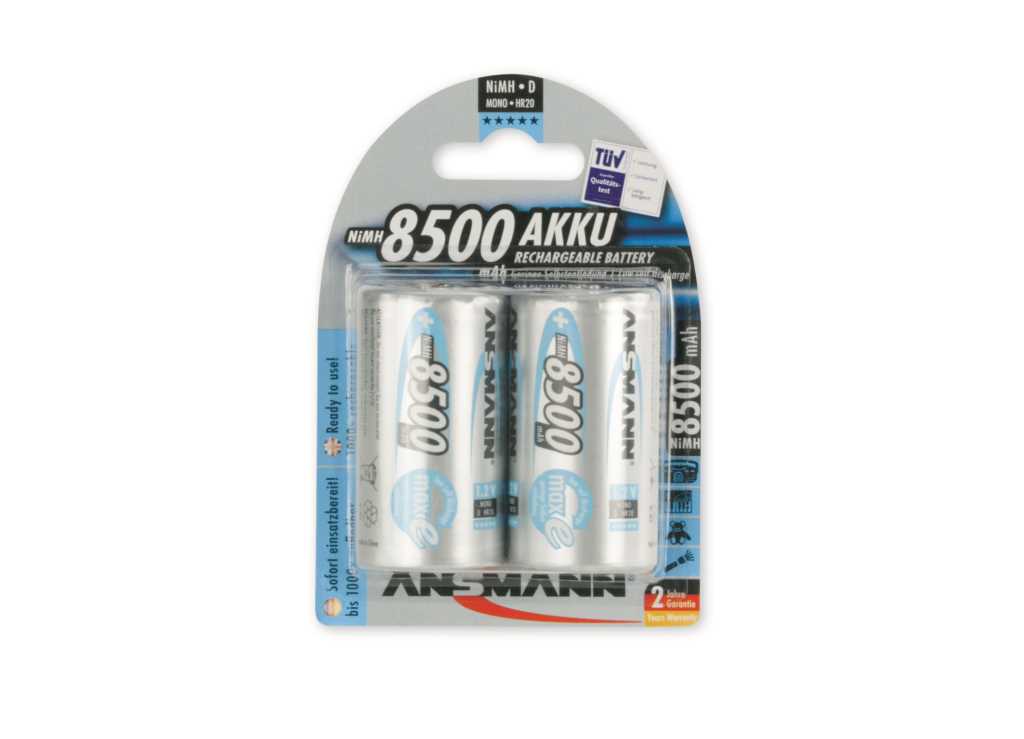 Bild von Ansmann maxE NiMH-Akku Mono 8500mAh 5035362 2er Blister