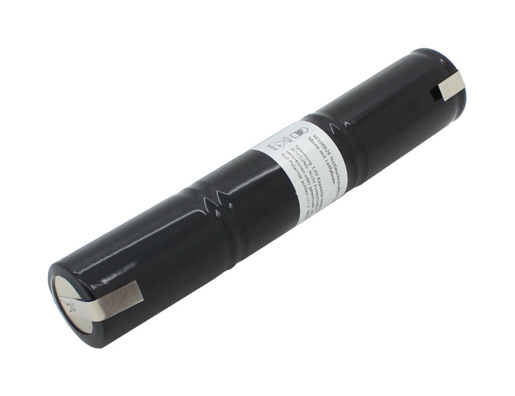 Bild von Notleuchtenakku NiCd 3,6V 4500mAh L1x3 Mono D mit Lötfahnen
