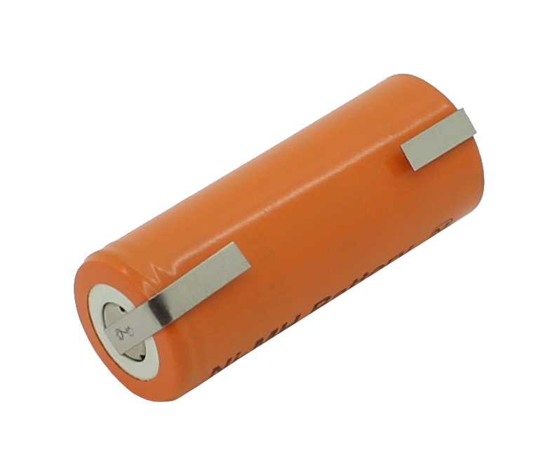 Bild von Panasonic NiMH-Akku HHR-200A 4/5A 2000mAh Flattop mit Lötfahne U-Form