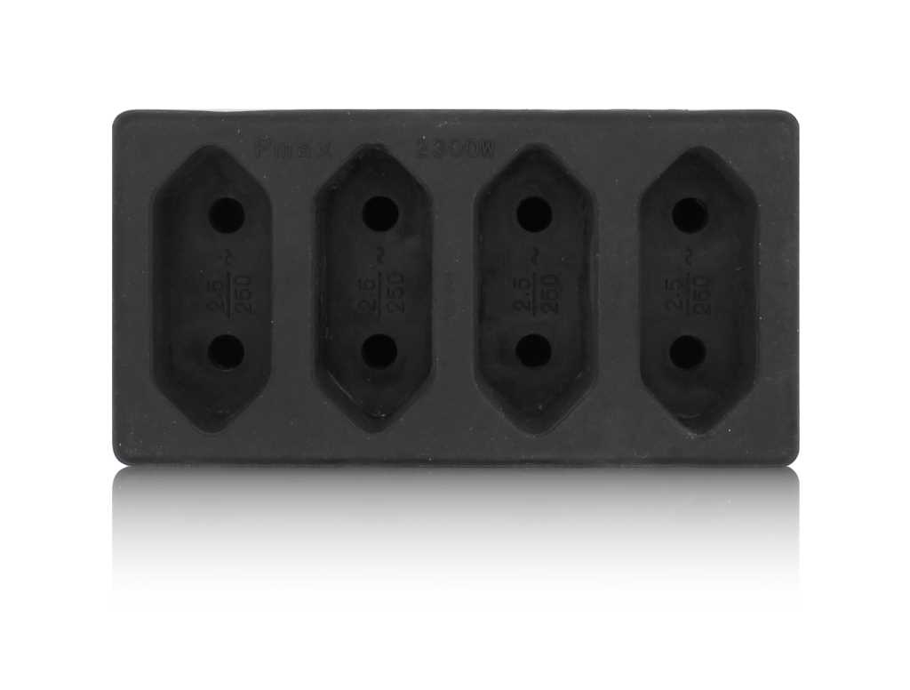 Bild von Multistecker 4x Euro schwarz