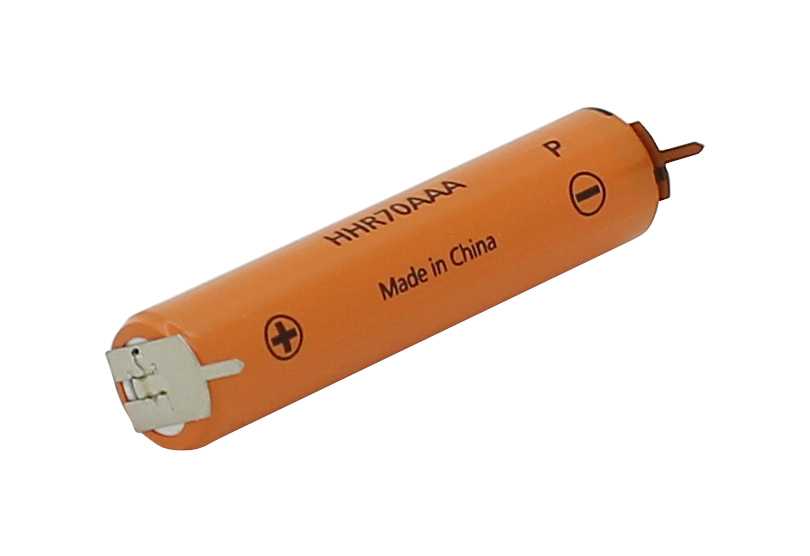 Bild von Panasonic NiMH-Akku HHR-70AAA 700mAh mit Printanschluß +-