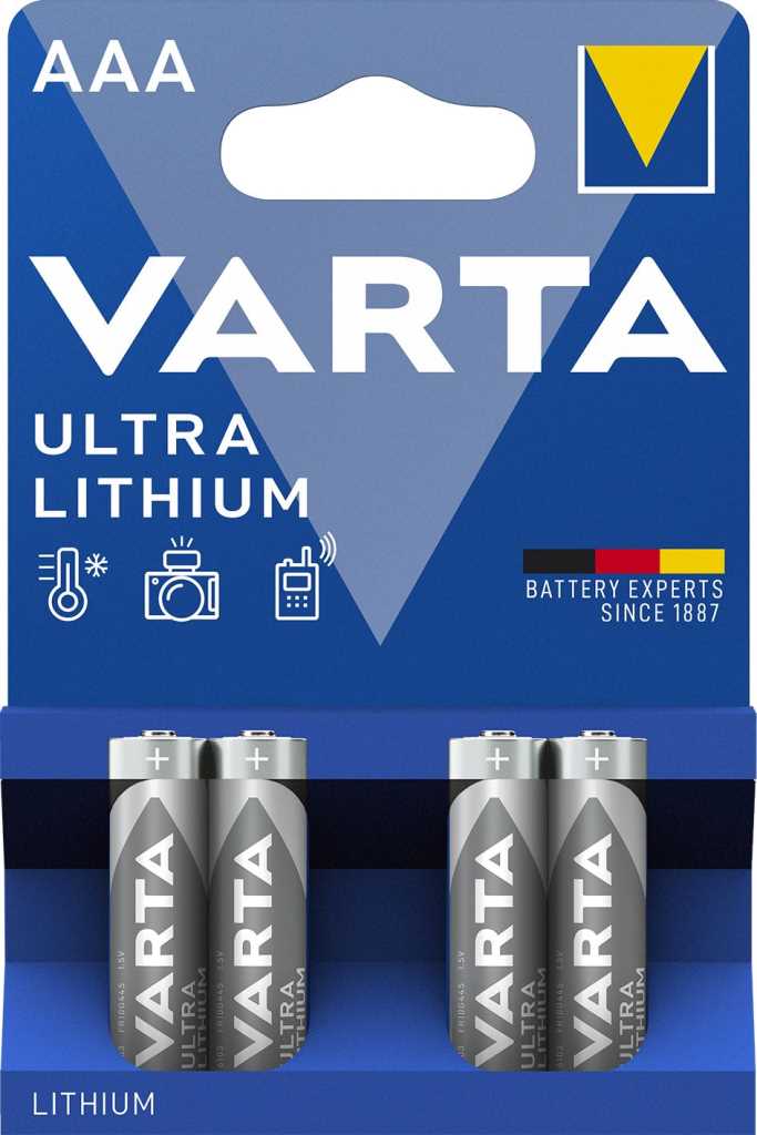 Bild von Varta 6103 Ultra Lithium Micro 4er-Blister