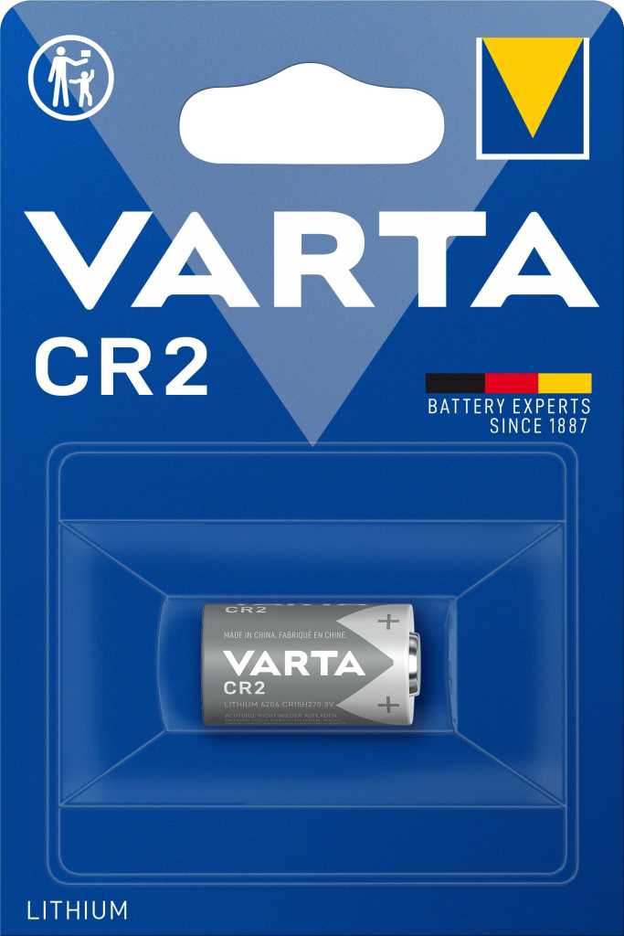 Bild von Varta 6206 Lithium CR2 passend für ABUS Secvest Schmaler Funk-Öffnungsmelder FUMK50030W
