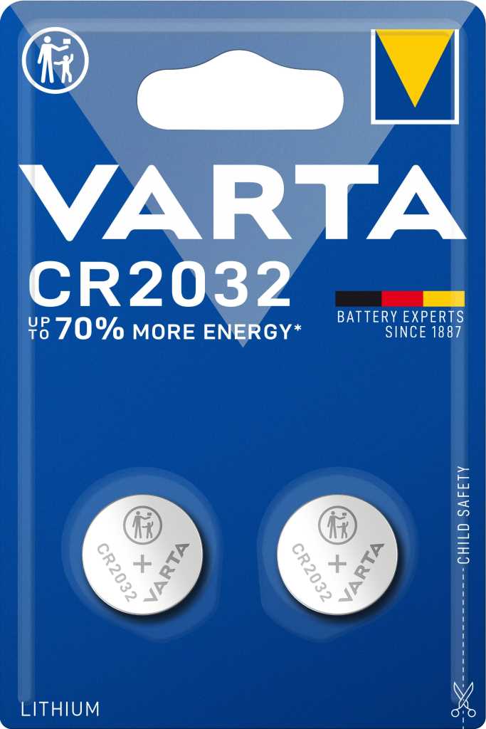 Bild von Varta Electronics 6032 CR2032 2er Blister