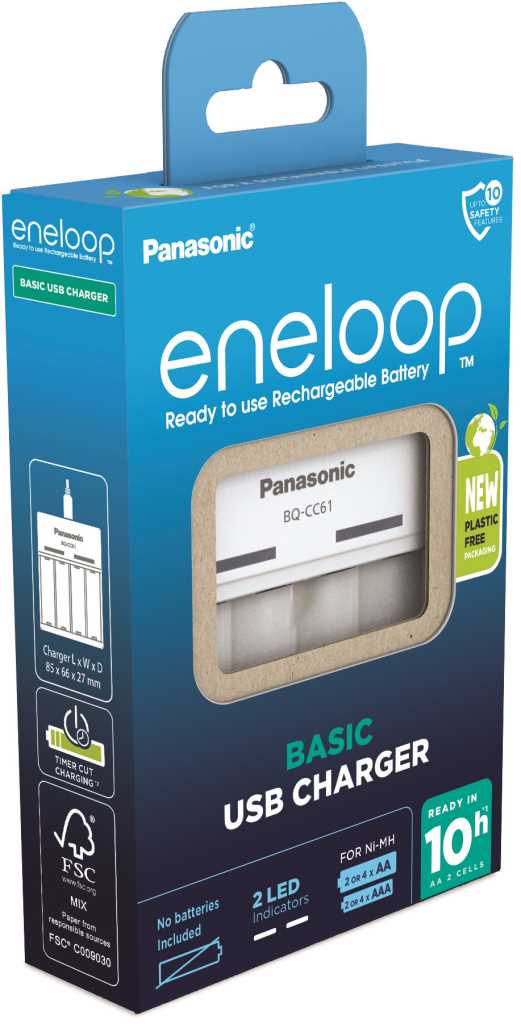 Bild von Panasonic eneloop USB Charger BQ-CC61
