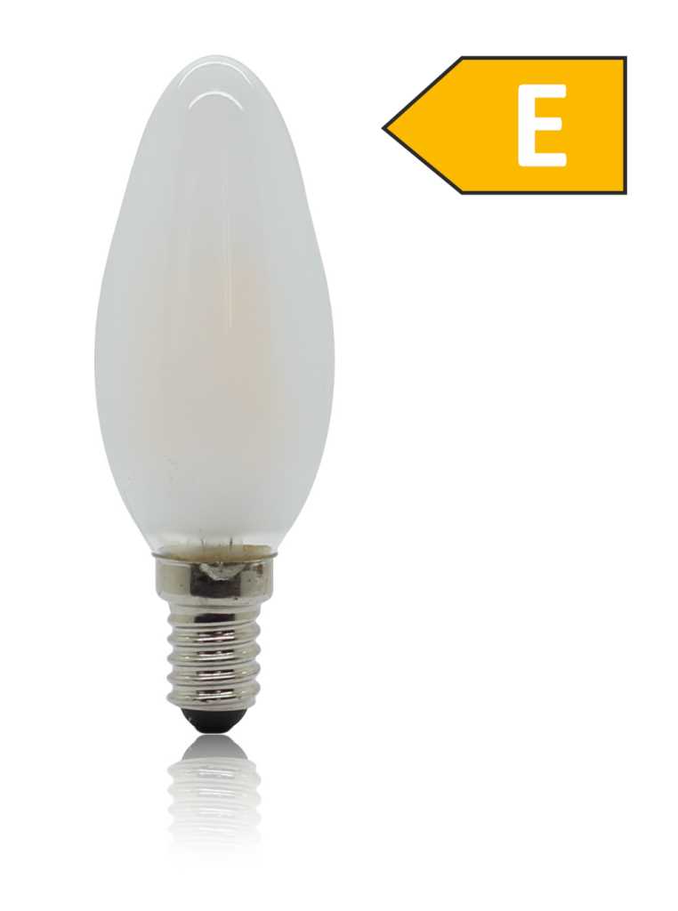 Bild von BP Filament LED Kerzenlampe E14 0,8W warm weiß matt