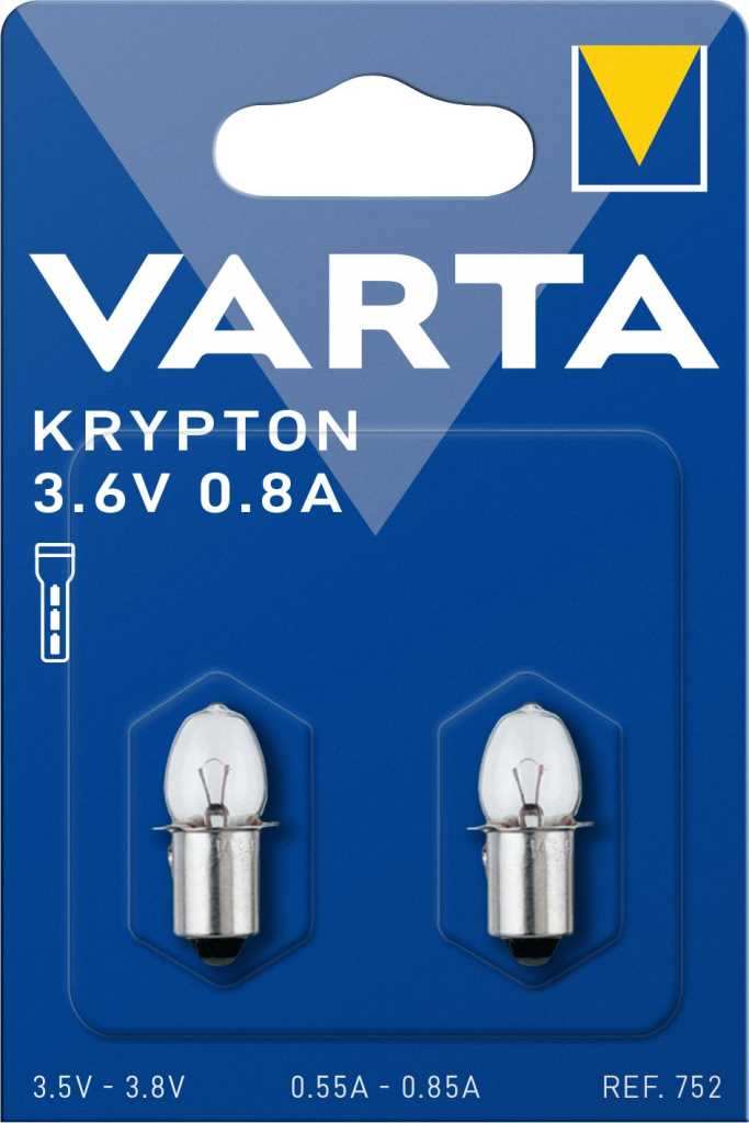 Bild von Varta 752 Krypton P13,5s 3,6V 0,75A 2er Blister