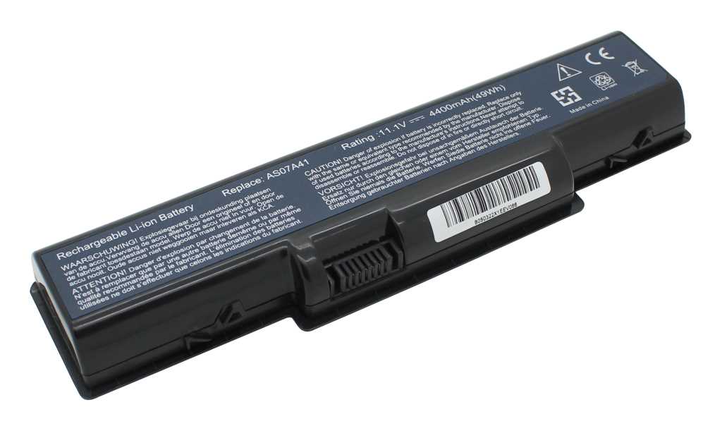 Bild von Laptopakku LiIon 11,1V 4400mAh ersetzt Acer AS07A72