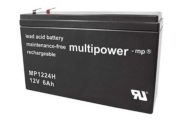 Bild von Multipower MP1224H 12V 6Ah High Rate hochstromfähig ersetzt Extracell ELB 5.4-12