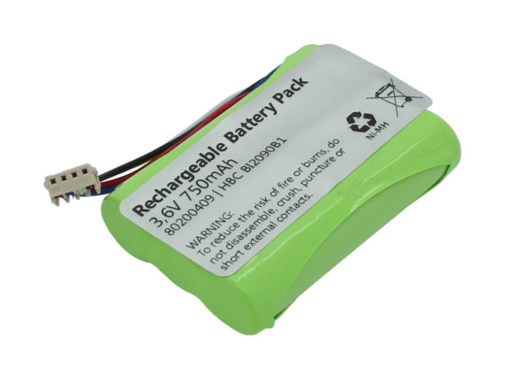 Bild von Kranakku NiMH 3,6V 750mAh  ersetzt HBC BI2090B1