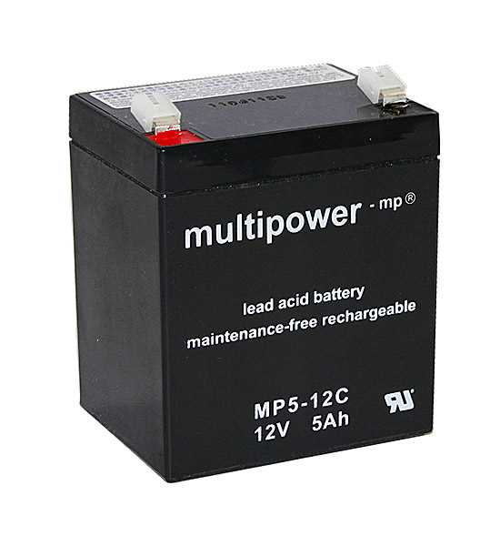 Bild von Multipower MP5-12C 12V 5Ah zyklenfest