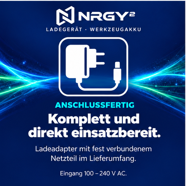 NRGY² Ladegerät: anschlussfertig