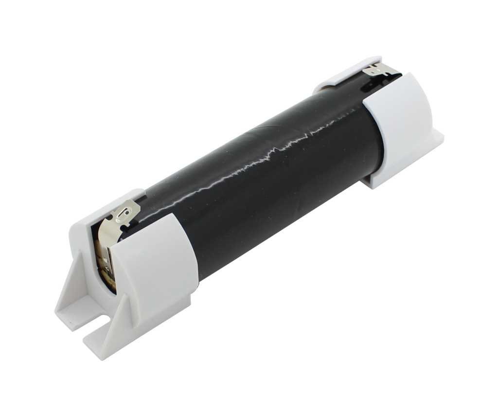 Bild von Notleuchtenakku NiCd 2,4V 4500mAh L1x2 Mono D mit Faston-Anschluss und Endkappen ersetzt Orbik B164/24