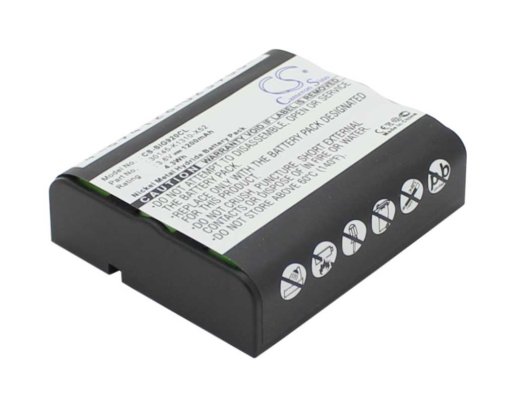 Bild von Telefonakku NiMH 3,6V 1200mAh ersetzt Siemens 30145-K1310-X52, E14152/2.0, E29996, SL30250