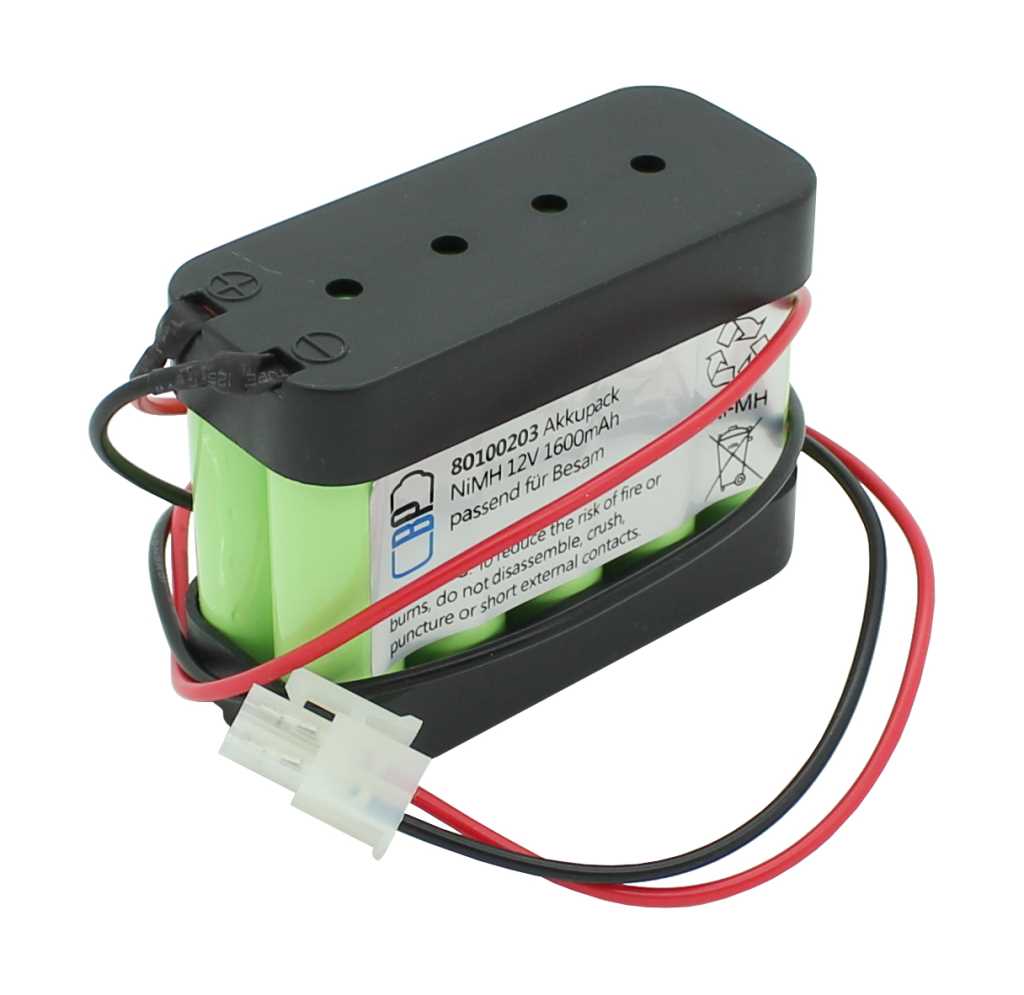 Bild von Akku für Türsteuerung NiMH 12V 1600mAh passend für Besam 550473