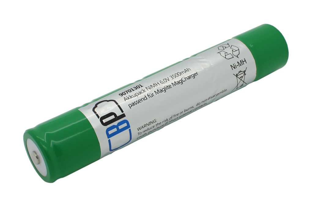 Bild von Ersatzakku für Handleuchte NiMH 6V 3500mAh passend für MagLite MagCharger