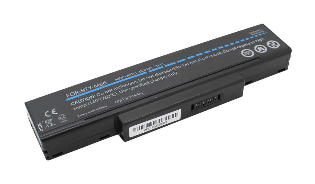 Bild von Laptopakku LiIon 11,1V 4400mAh schwarz ersetzt Asus 3UR18650F-2-QC-11