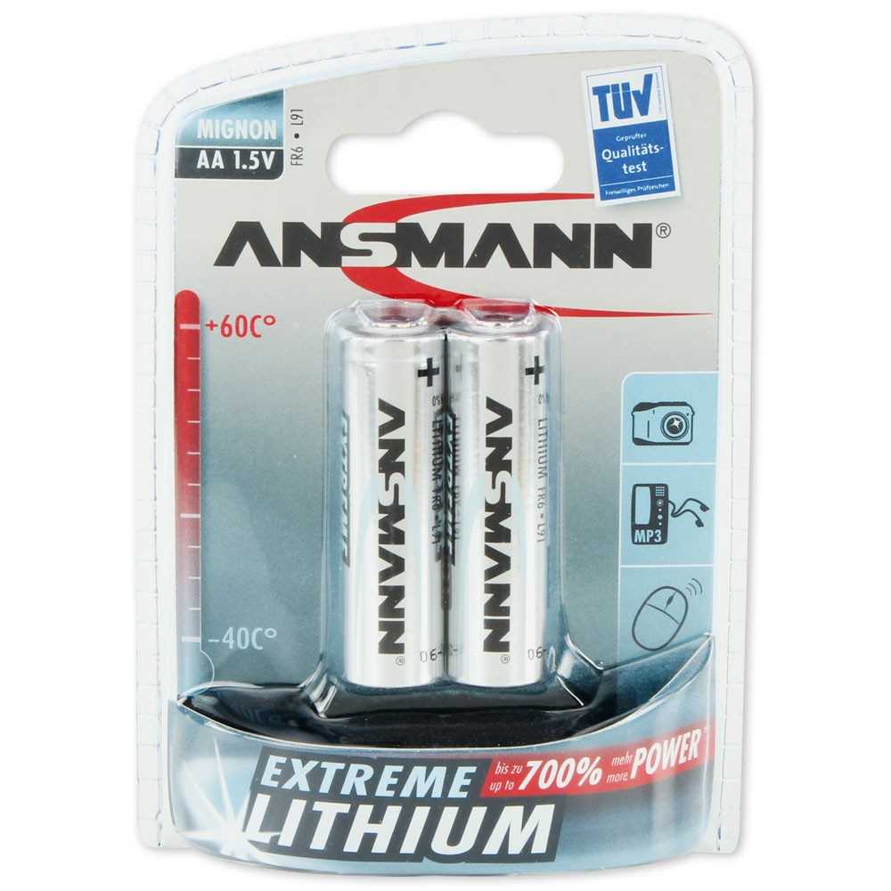 Bild von Ansmann Extreme Lithium LR6 5021003 2er Blister